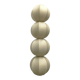 German cocoon pendant lamp from the mid-century by Friedel Wauer for Goldkant Leuchten, 1960s.
