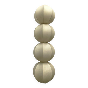 Lampe suspension cocon allemande du milieu du siècle par Friedel Wauer pour Goldkant Leuchten, années 1960