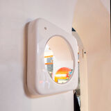 Mirror with backlit frame by Leucos, Italy 70s