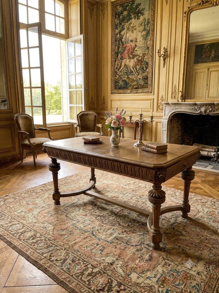 Table en chêne massif d’époque