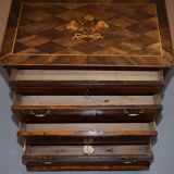 Rare commode with continental marquetry parquetry circa 1780