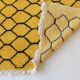 Yellow and Black Rug - 247 x 160 cm