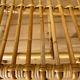 Vintage rattan bench
