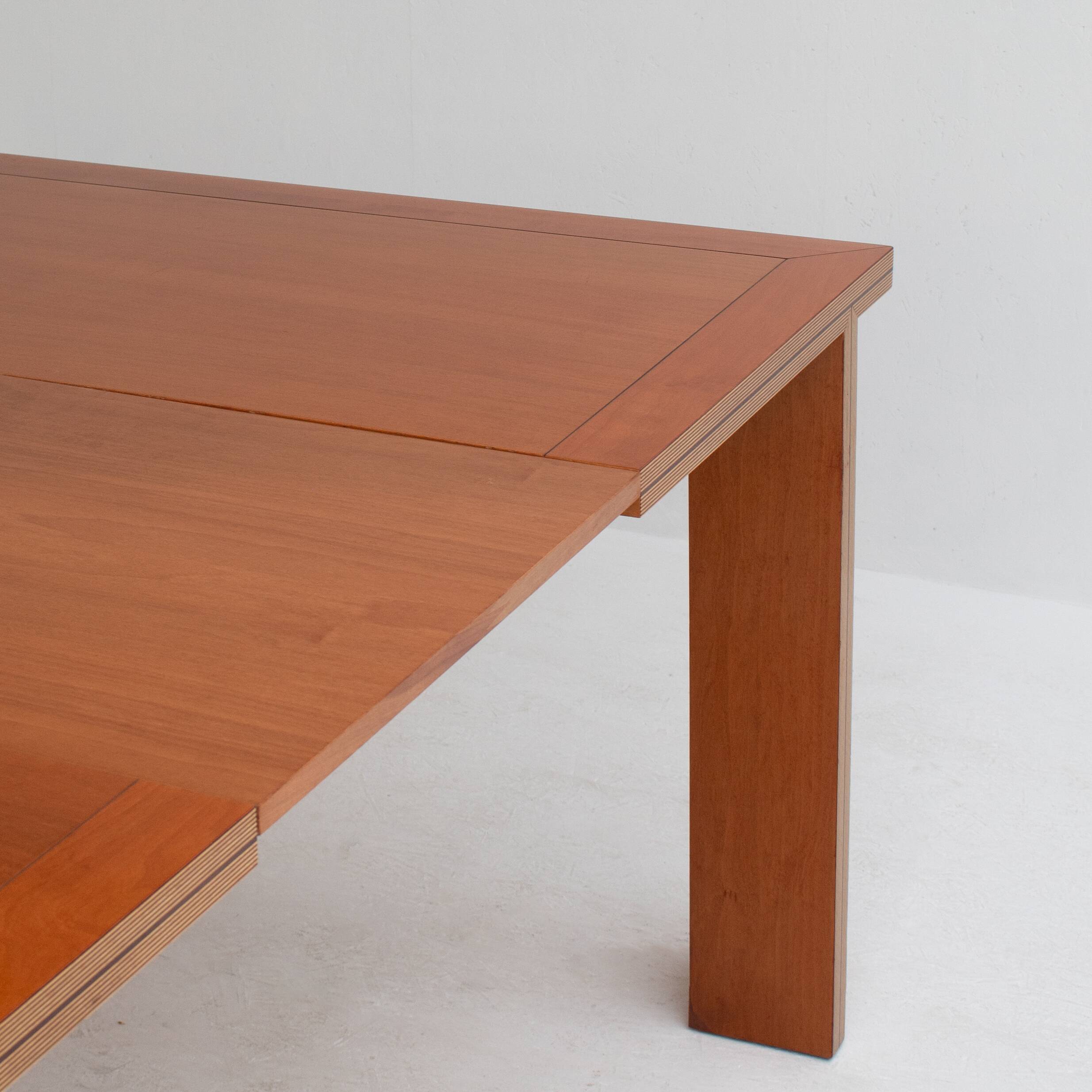 Vintage dining table set with armchairs
