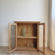 Vitrine vaisselier buffet chêne massif rénovée