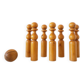 Vintage wooden bowling game