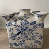 Cracked ceramic tulip vase circa 1980