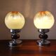 Paire de lampes mazzega 1970 verre de Murano
