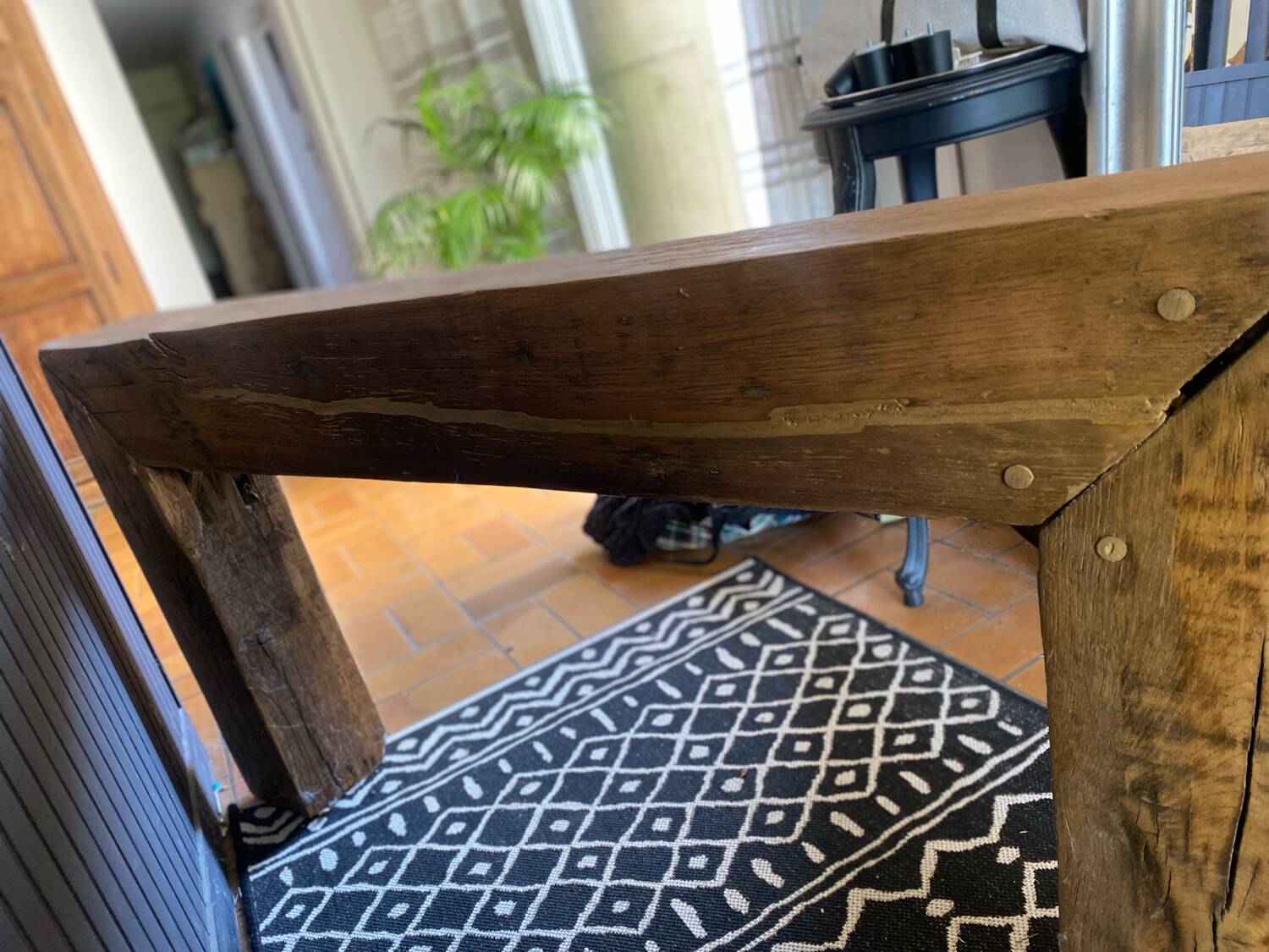 Console chêne massif