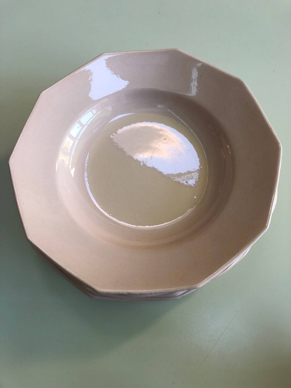 Powder pink Saint Amand plates