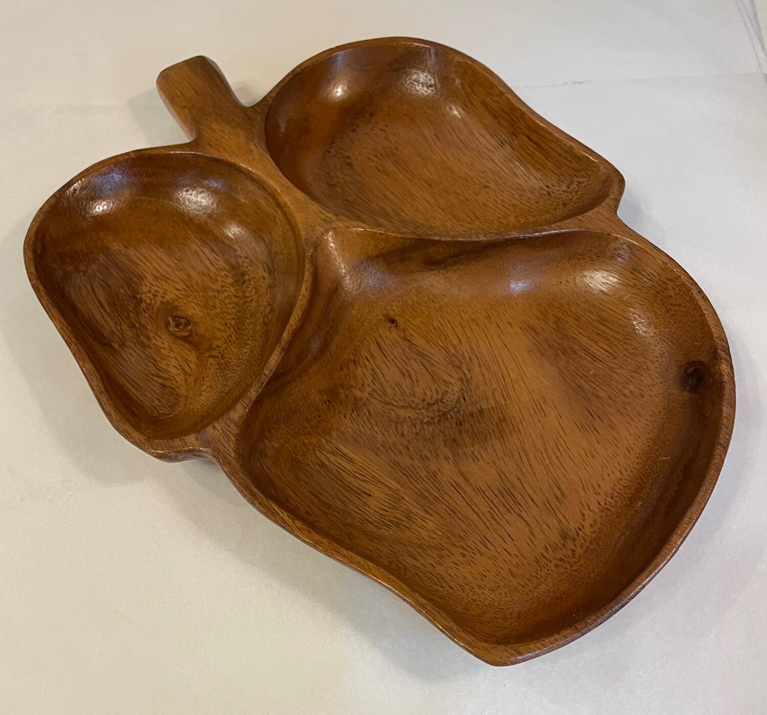 Small teak fruit bowl