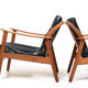 Pair of Danish Mid Century Easychairs by Nils Kofoed