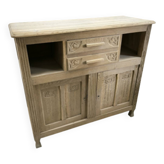 Solid natural oak sideboard circa 1920