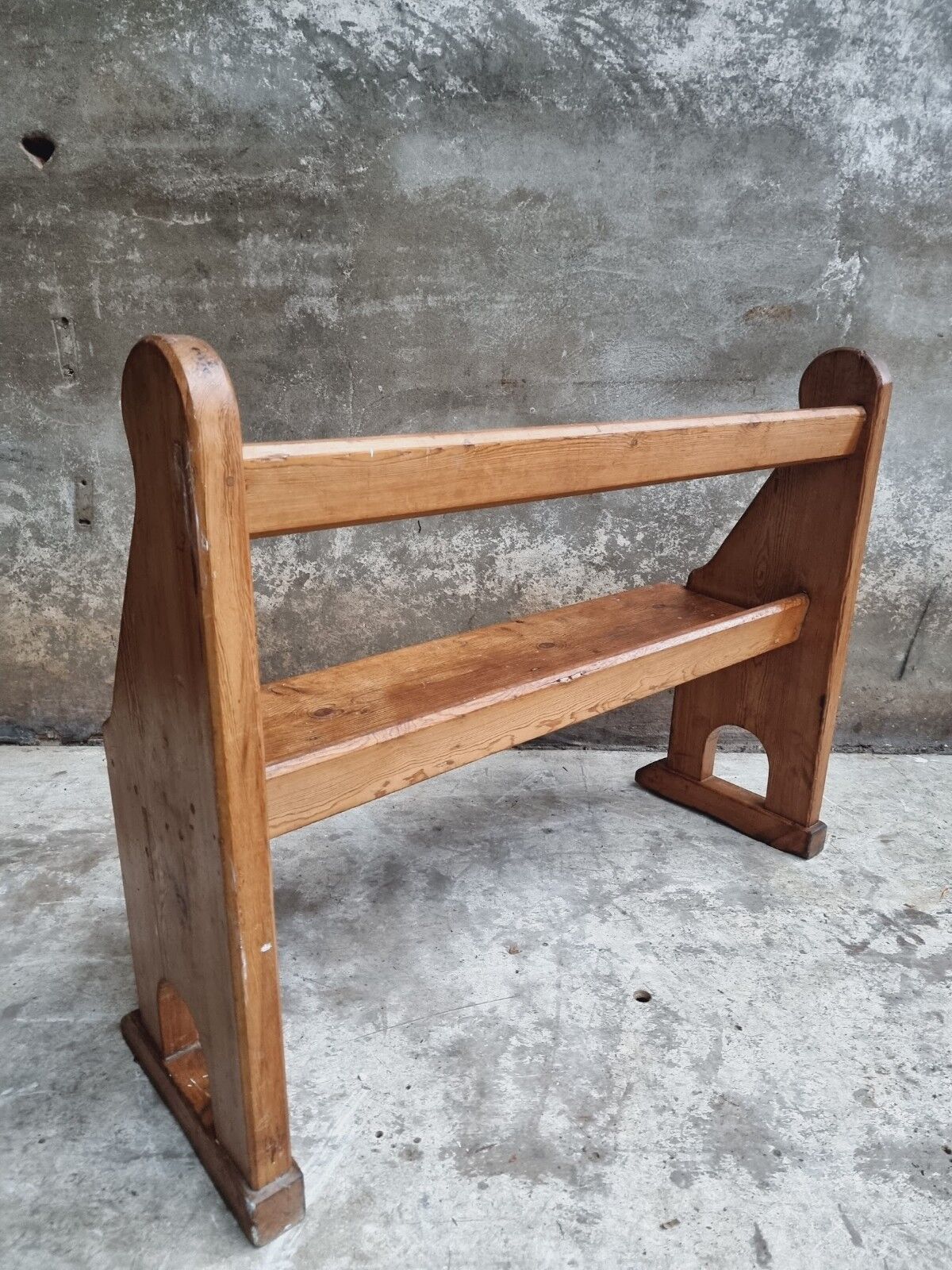 Antique wooden bench church bench hall bench 120 cm