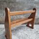 Antique wooden bench church bench hall bench 120 cm