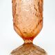 Retro vase, rose glass, Ząbkowice, Poland, 1970s