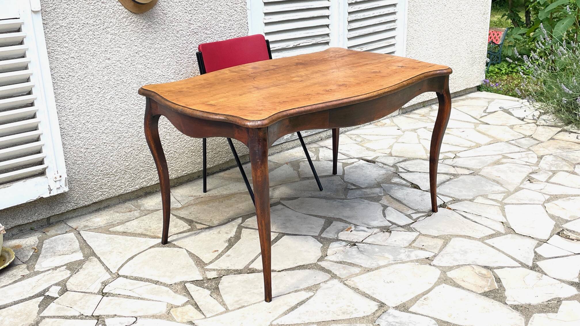TABLE BUREAU Pieds Courbés