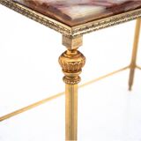 Set of tables with a marble top, France.