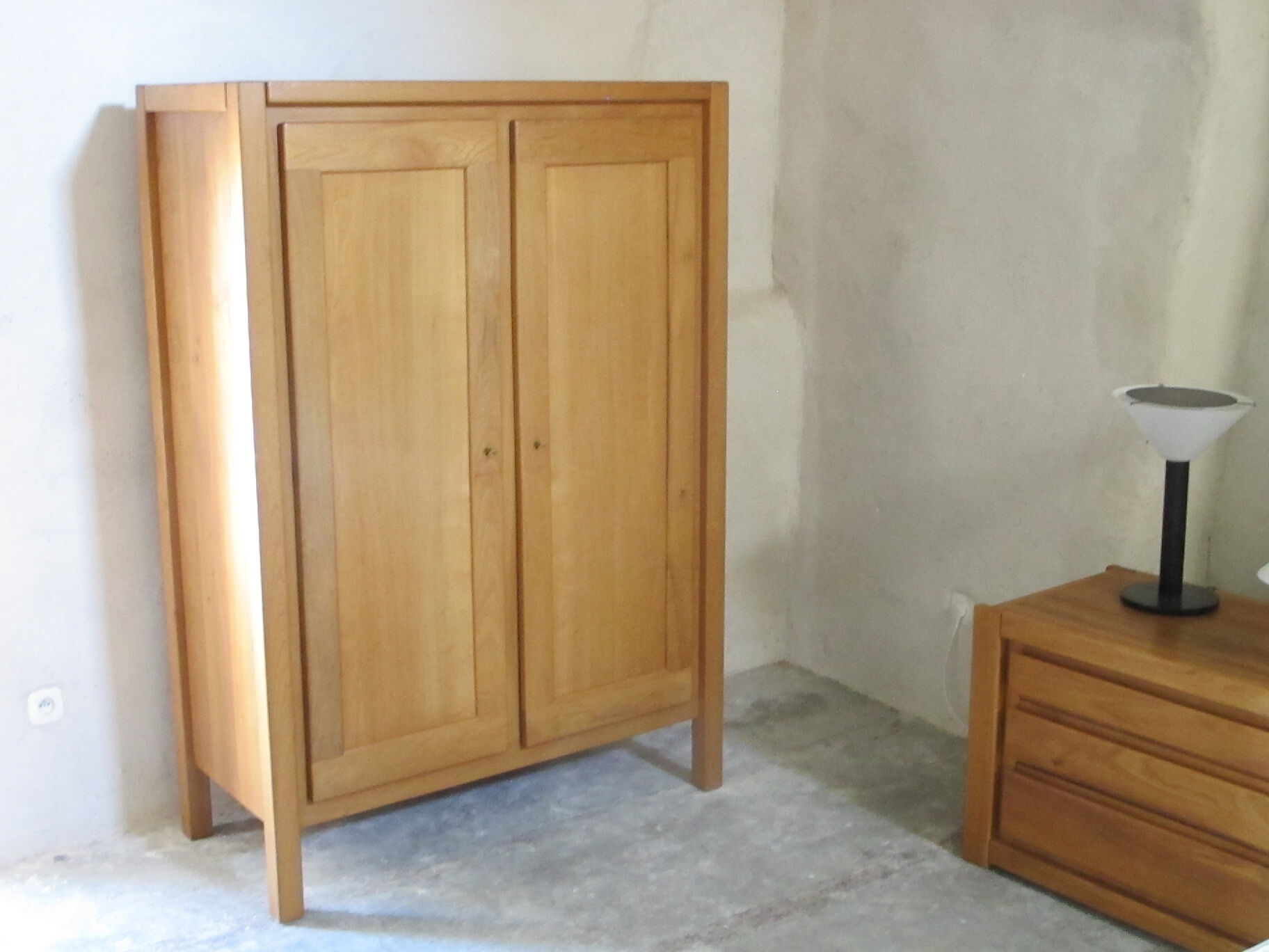 Solid elm cabinet House revival