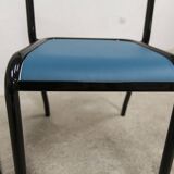 Pair of restored Jean Pauchard Tolix chairs 1960