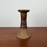 Danish studio pottery candlestick by Tue Poulsen for Tue Keramik, 1960s.