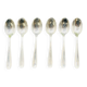 6 Christofle Dax model silver-plated teaspoons