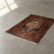 Vintage Hand-Woven Middle Eastern Oriental Hamadan Kamse Rug, 1960s