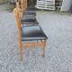 4 Scandinavian beech chairs from the 1960s.