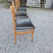 4 chaises scandinave en hêtre des années 60