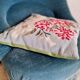 Coussin vintage fleuri