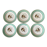 Vintage bird dessert plates