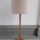 Adjustable danish floor lamp by Domus in teak and wool
