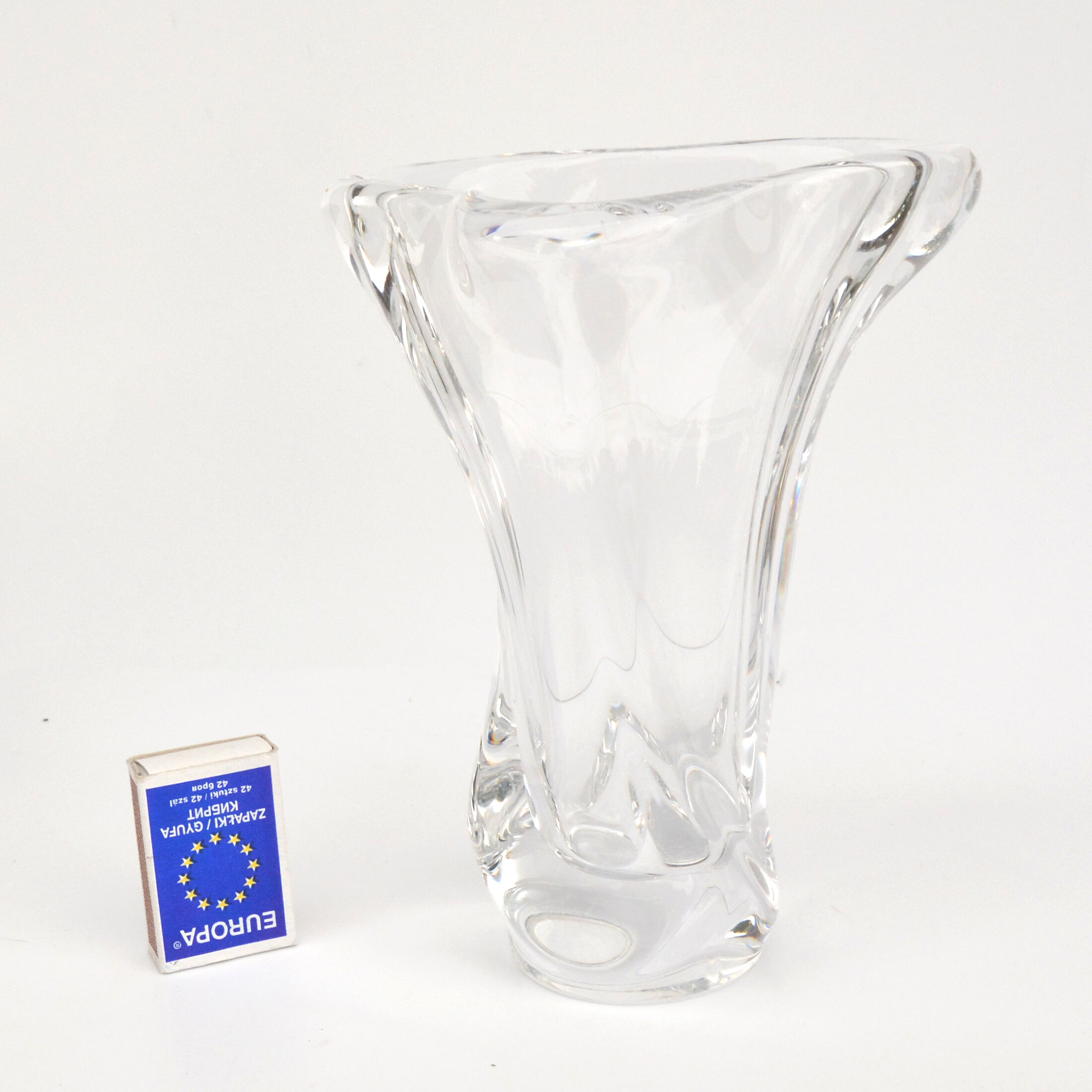 Crystal Vase, Art Vannes, France, 1970s