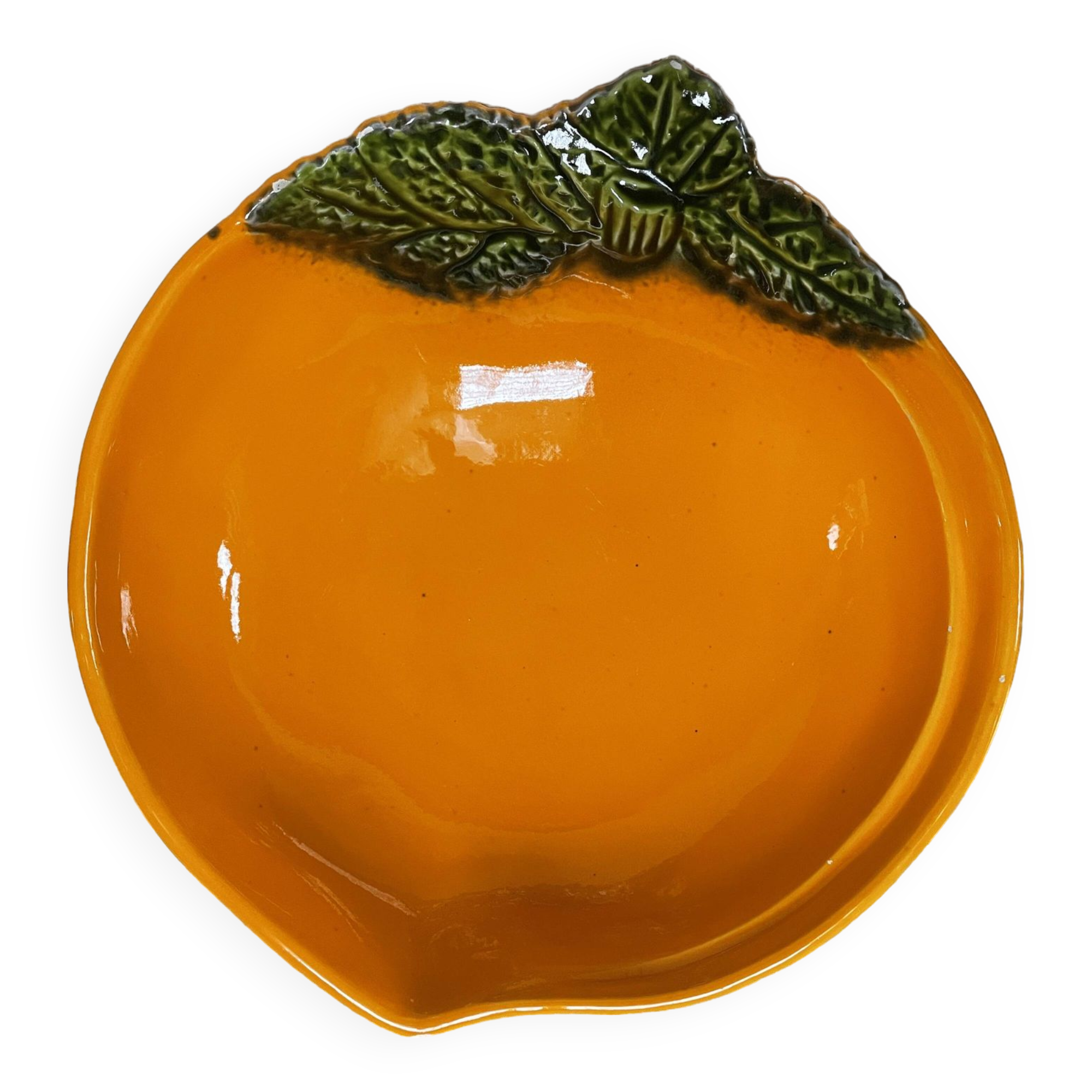 Orange slip salad bowl