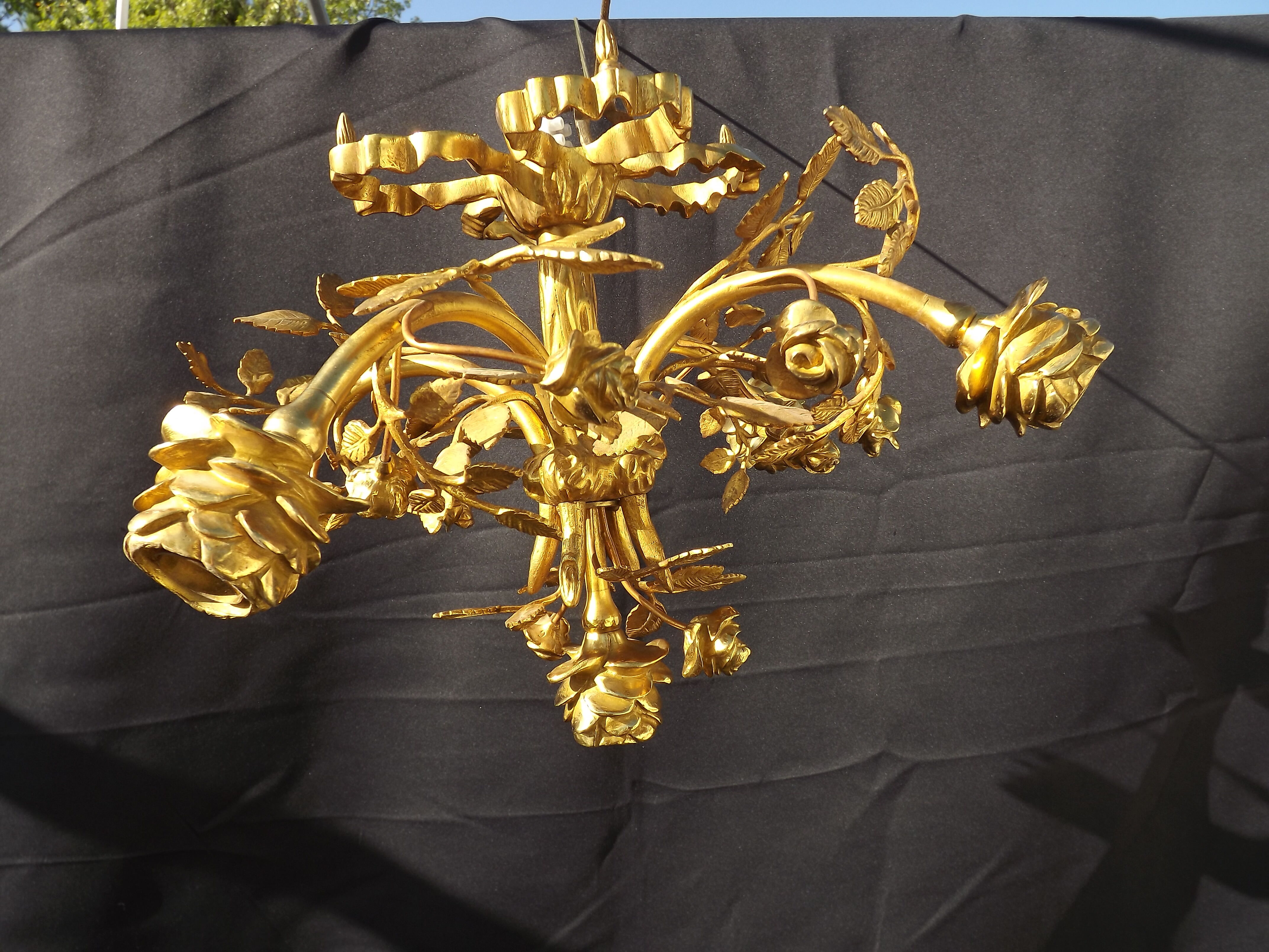 Bronze chandelier L XVI