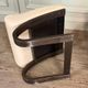 Fauteuil Nelo et son repose-pieds en cuir, åke Fribyter pour Roche Bobois, vers 1980