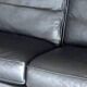 High-end black leather sofa Ligne Roset