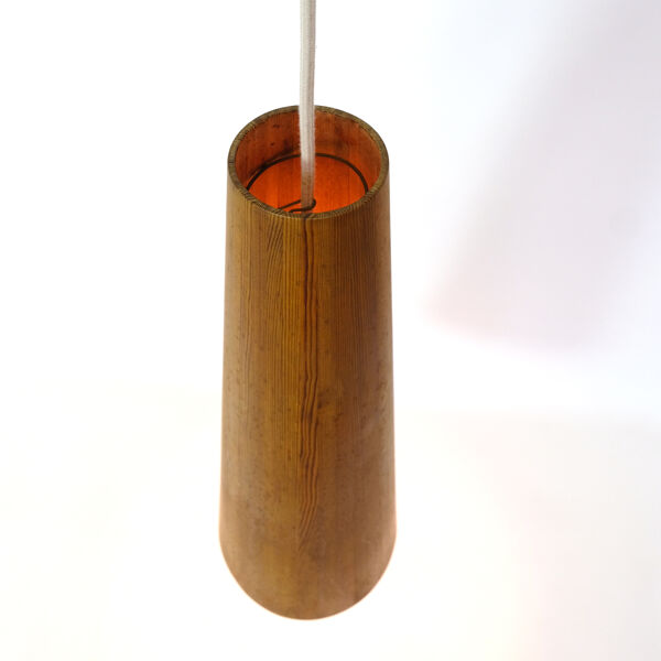 Suspension conique en pin, Jorgen Wolf, 1960