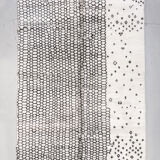 Moroccan berber carpet m'rirt ecru with small graphic patterns 327x218cm