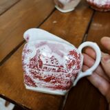 Collection of 3 milk jars in faience