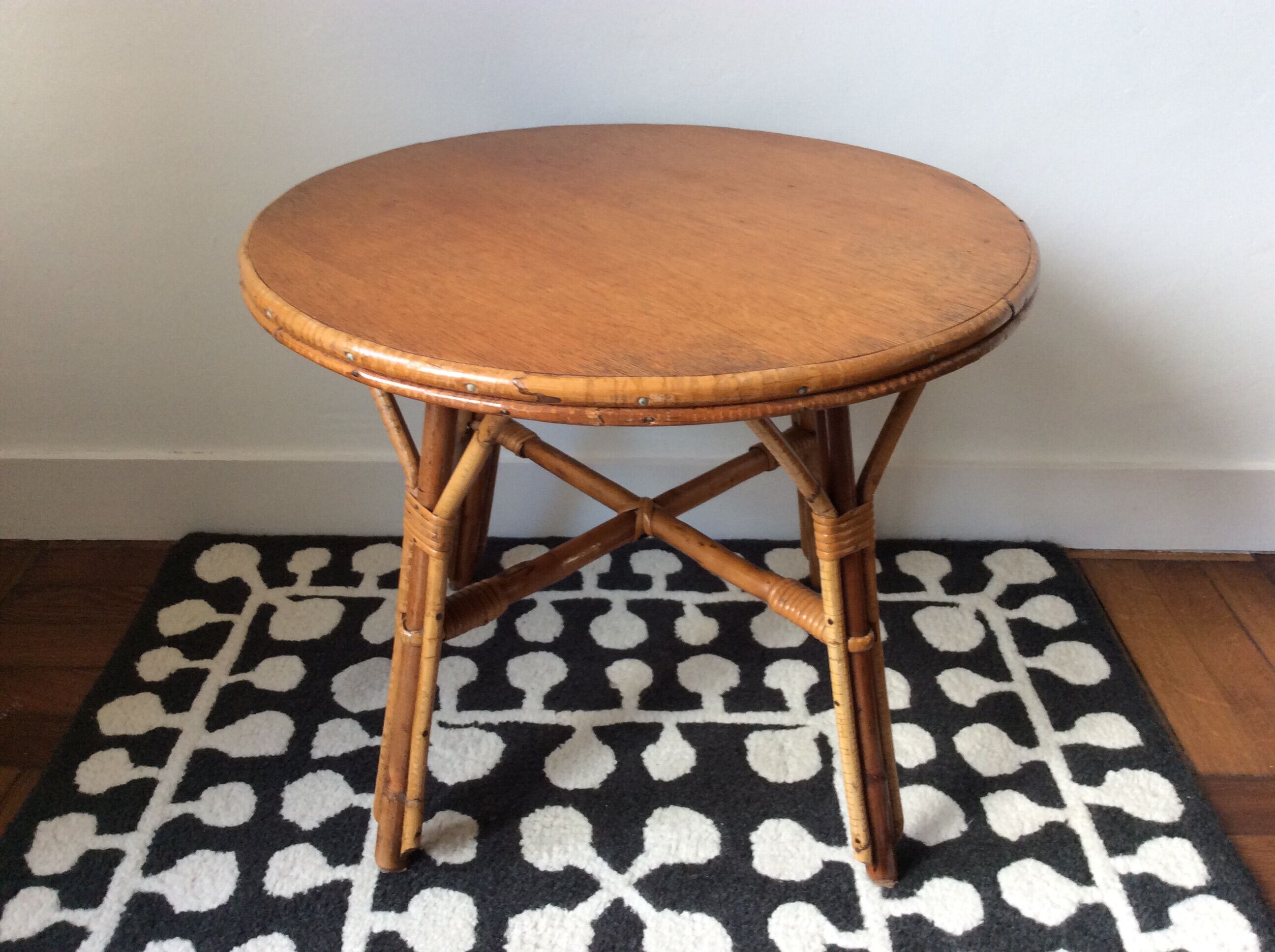 Rattan coffee table