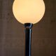 Bauhaus table lamp in metal and opaline globe - 1930s/40s