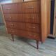 Vintage 60s Scandinavian mahogany Dresser