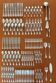 Christofle Marly cutlery set 140 pieces with oak sideboard.