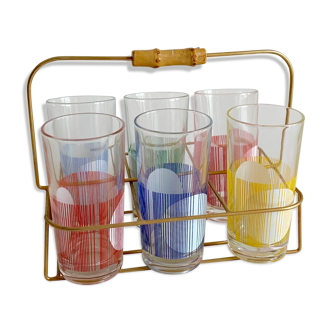 Set Of Six Glasses, 1960s