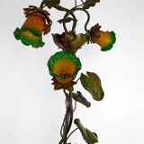 Lampadaire japonisant au Héron de style Art Nouveau,