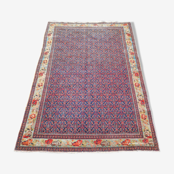 Ancien tapis d'orient fait main sena persan 2,07 x 1,35 m