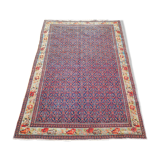 Ancien tapis d'orient fait main sena persan 2,07 x 1,35 m