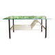 Table basse métal et verre