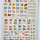 Gravure • Navigation, marine, pavillon • Affiche originale et vintage de 1898